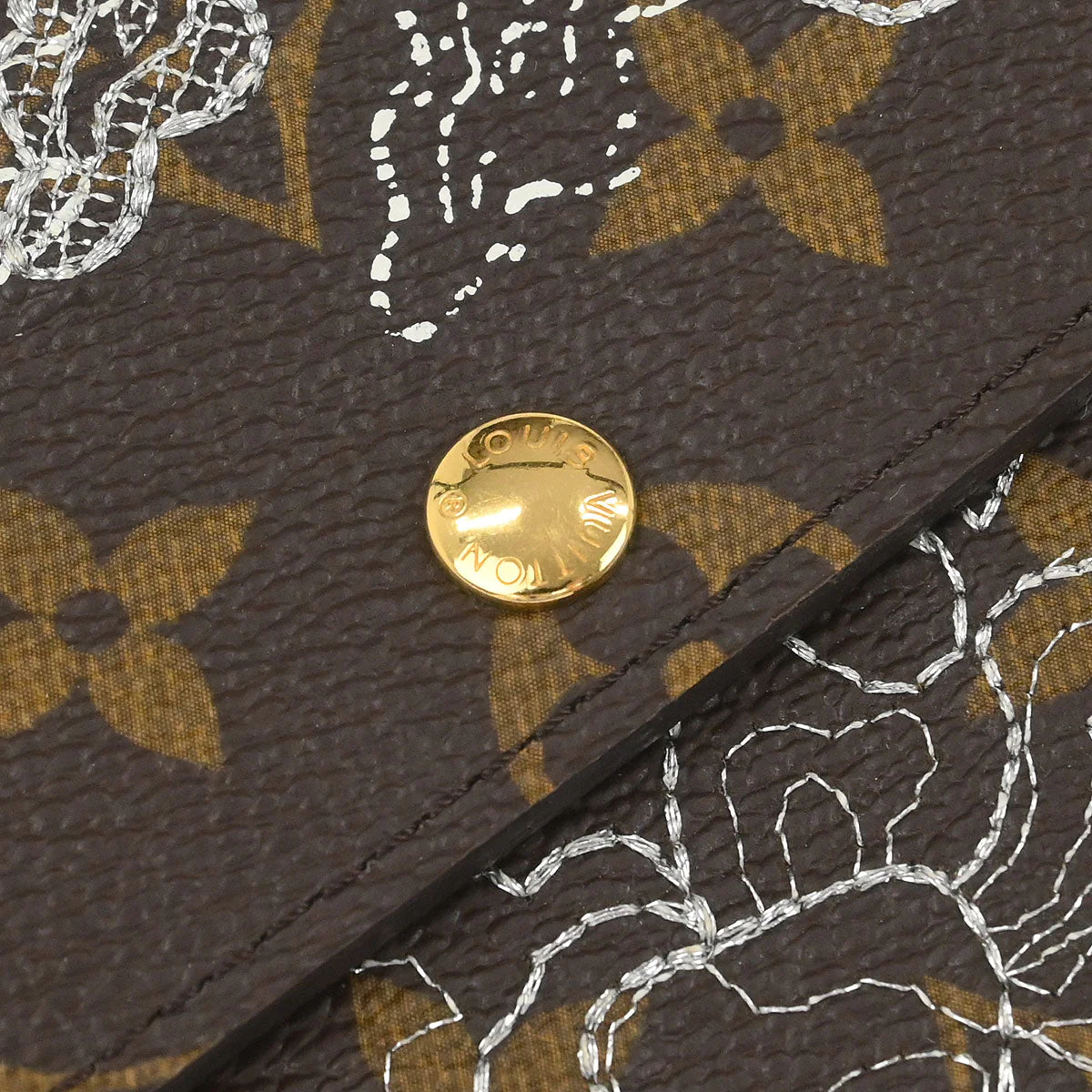 Louis Vuitton Monogram Dentelle Portefeuille Sarah Wallet M95390 - Image 3