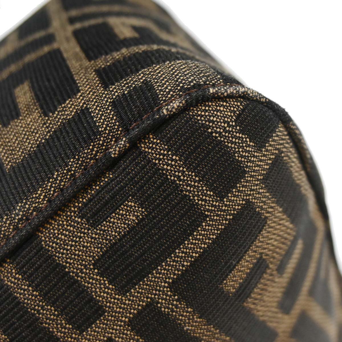 Fendi Brown Canvas Zucca Mamma Baguette Handbag - Image 4