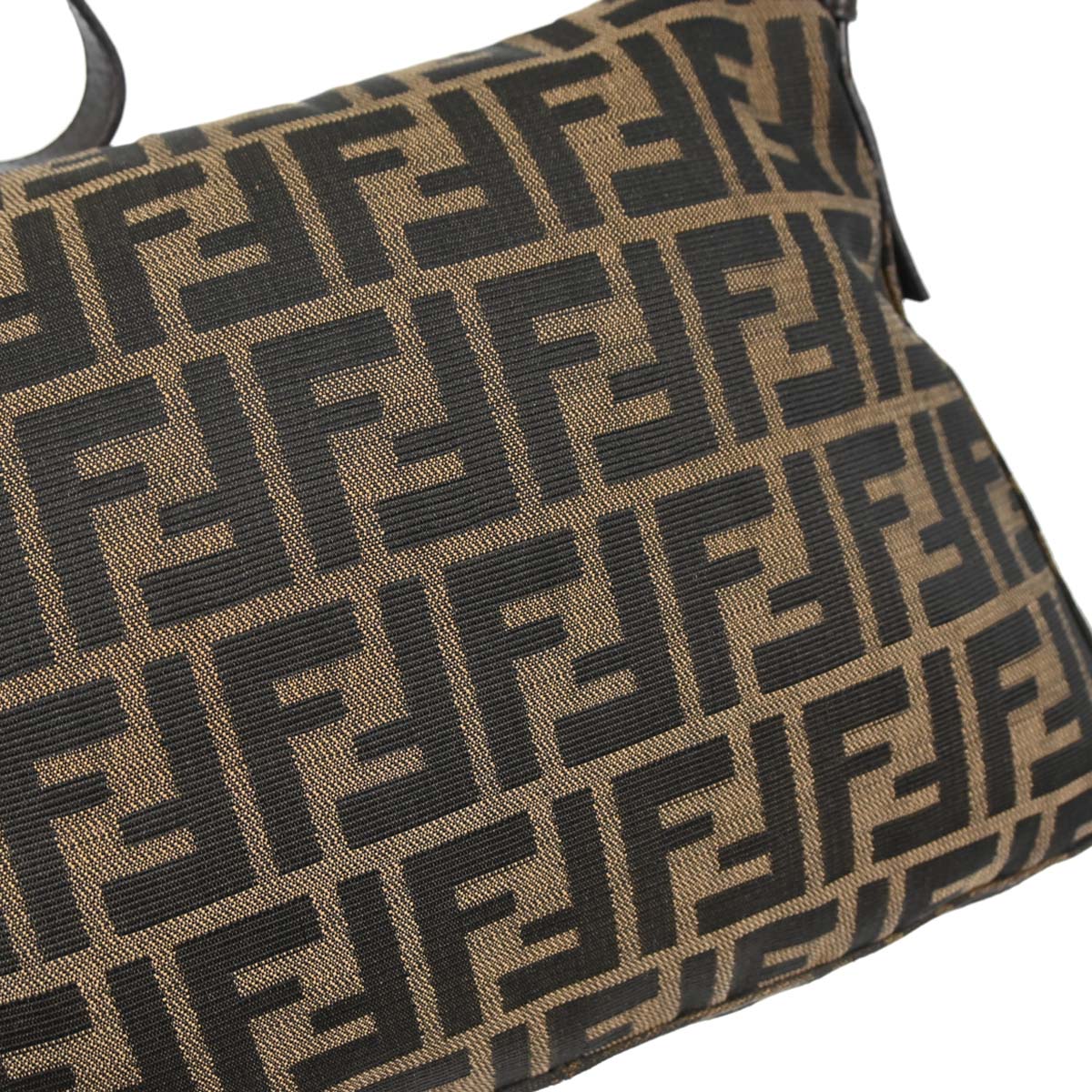 Fendi Brown Canvas Zucca Mamma Baguette Handbag - Image 5