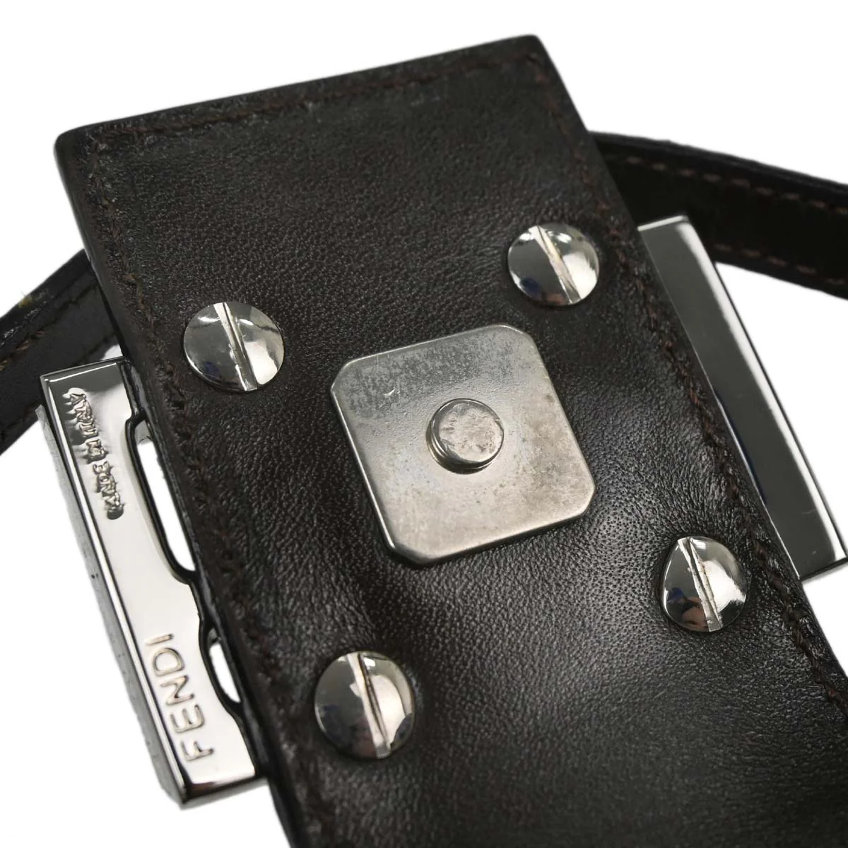 Fendi Brown Zucca Handbag - Image 6