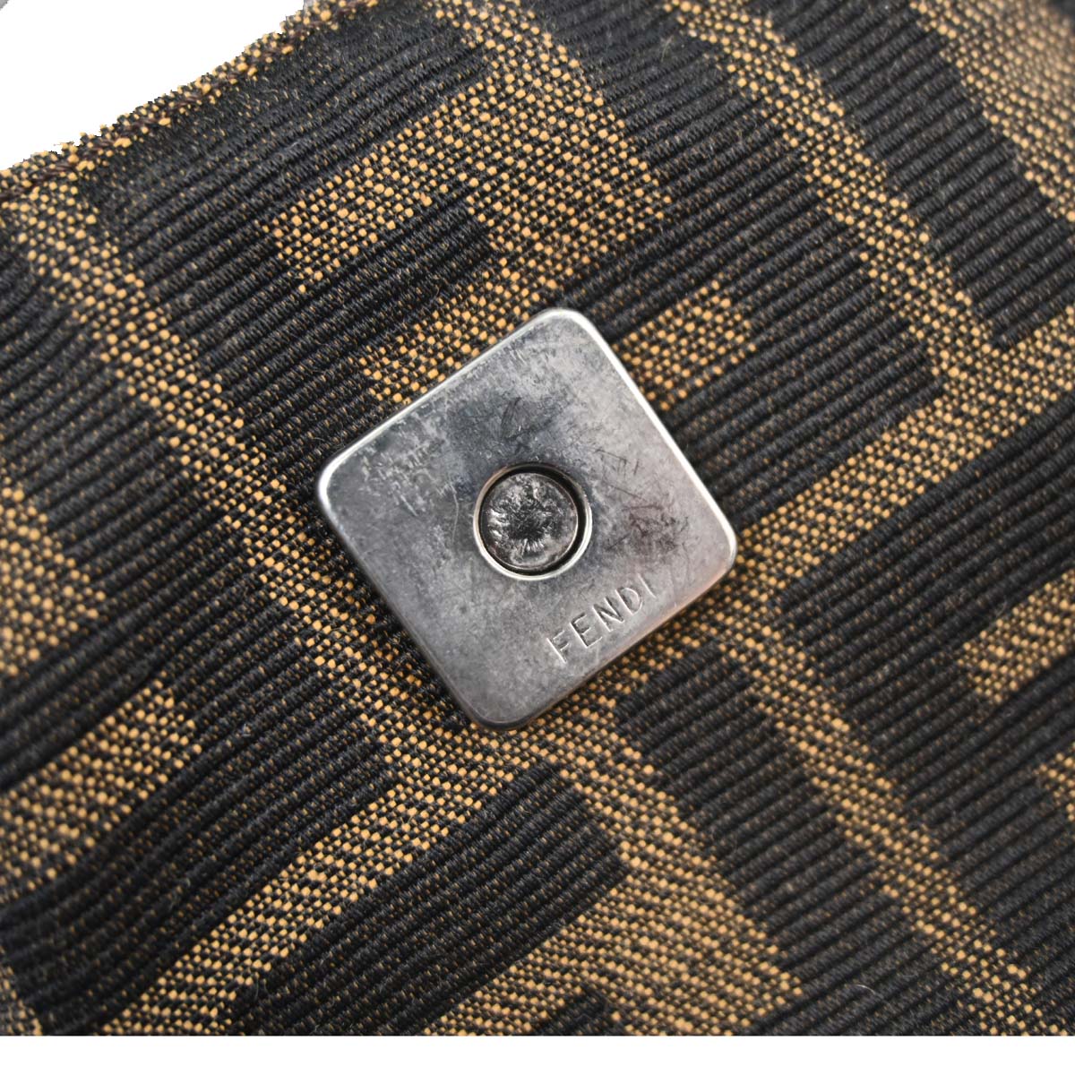 Fendi Brown Zucca Handbag - Image 7