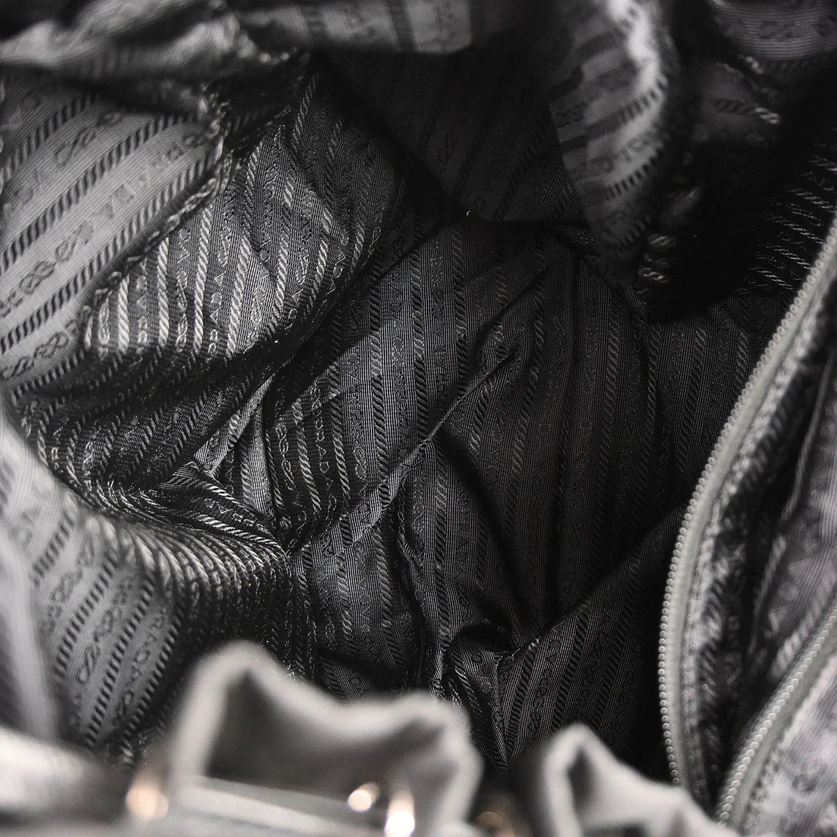 Prada Black Fur Nylon Backpack - Image 10