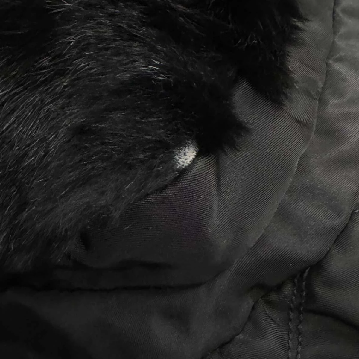 Prada Black Fur Nylon Backpack - Image 7