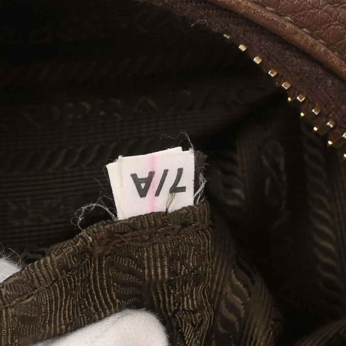 Prada Brown Leather Handbag - Image 11