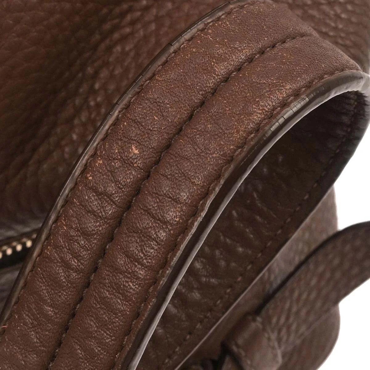 Prada Brown Leather Handbag - Image 3