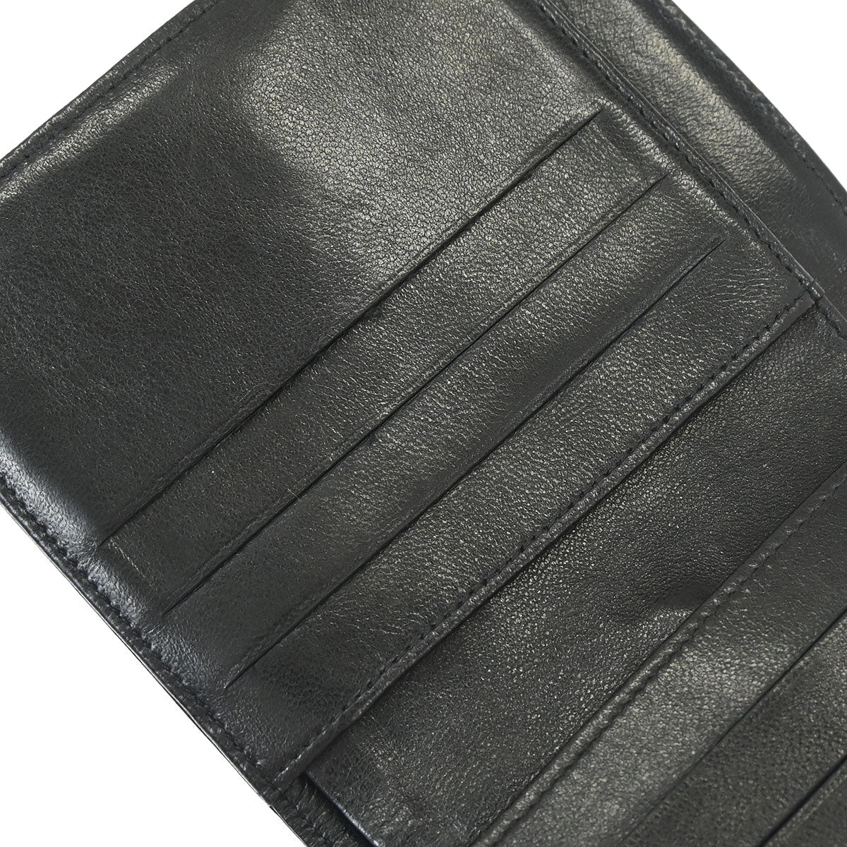 Chanel Trifold Wallet Black Lambskin - Image 14