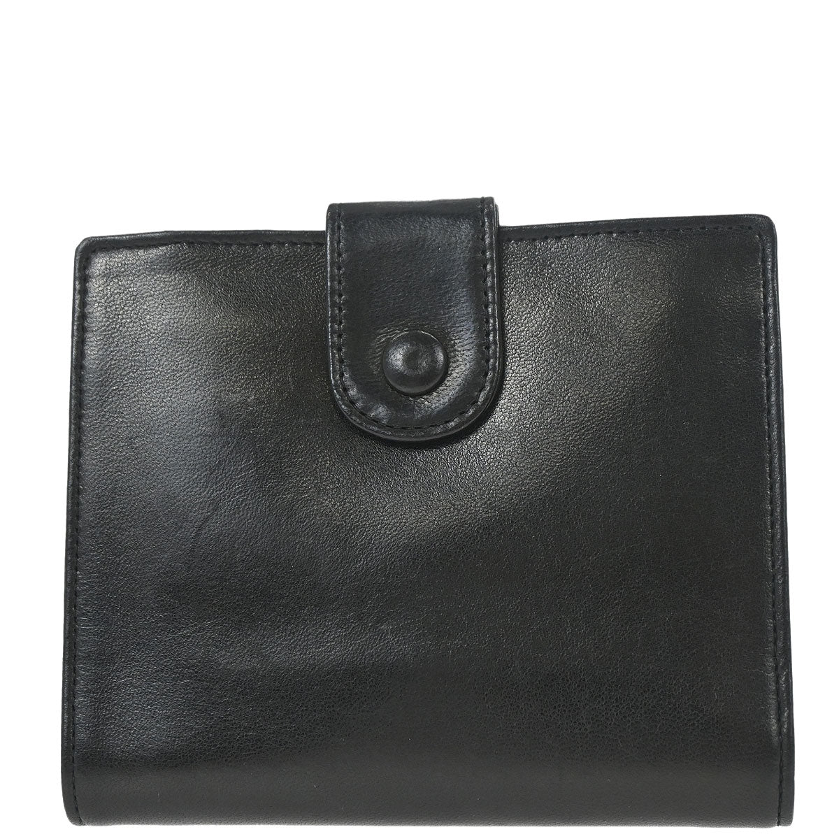 Chanel Trifold Wallet Black Lambskin - Image 2