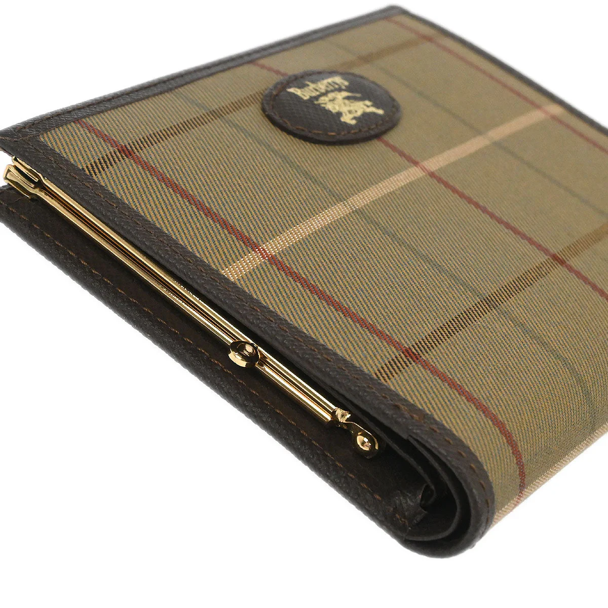 Burberrys Beige Burberry Check Wallet - Image 3