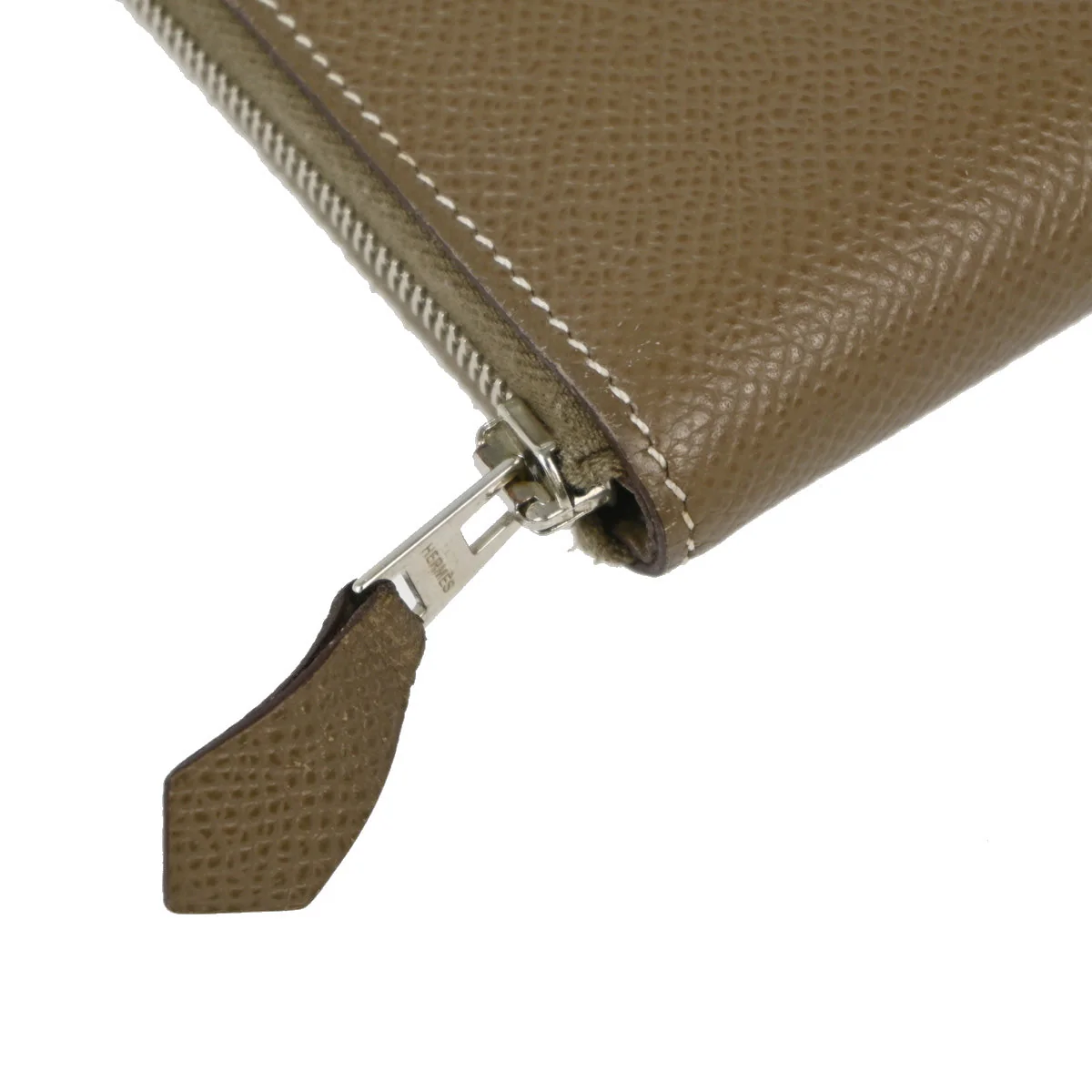 Hermes 2013 Etoupe Gray Epsom Azap Zip-Around Long Wallet - Image 3