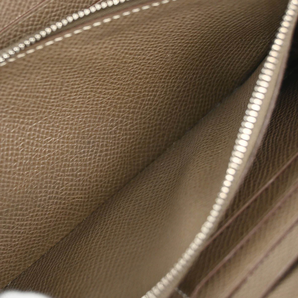 Hermes 2013 Etoupe Gray Epsom Azap Zip-Around Long Wallet - Image 7