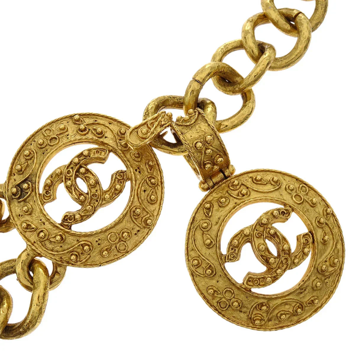 Chanel Chain Belt Medallion Gold 94A Small Good - Image 2