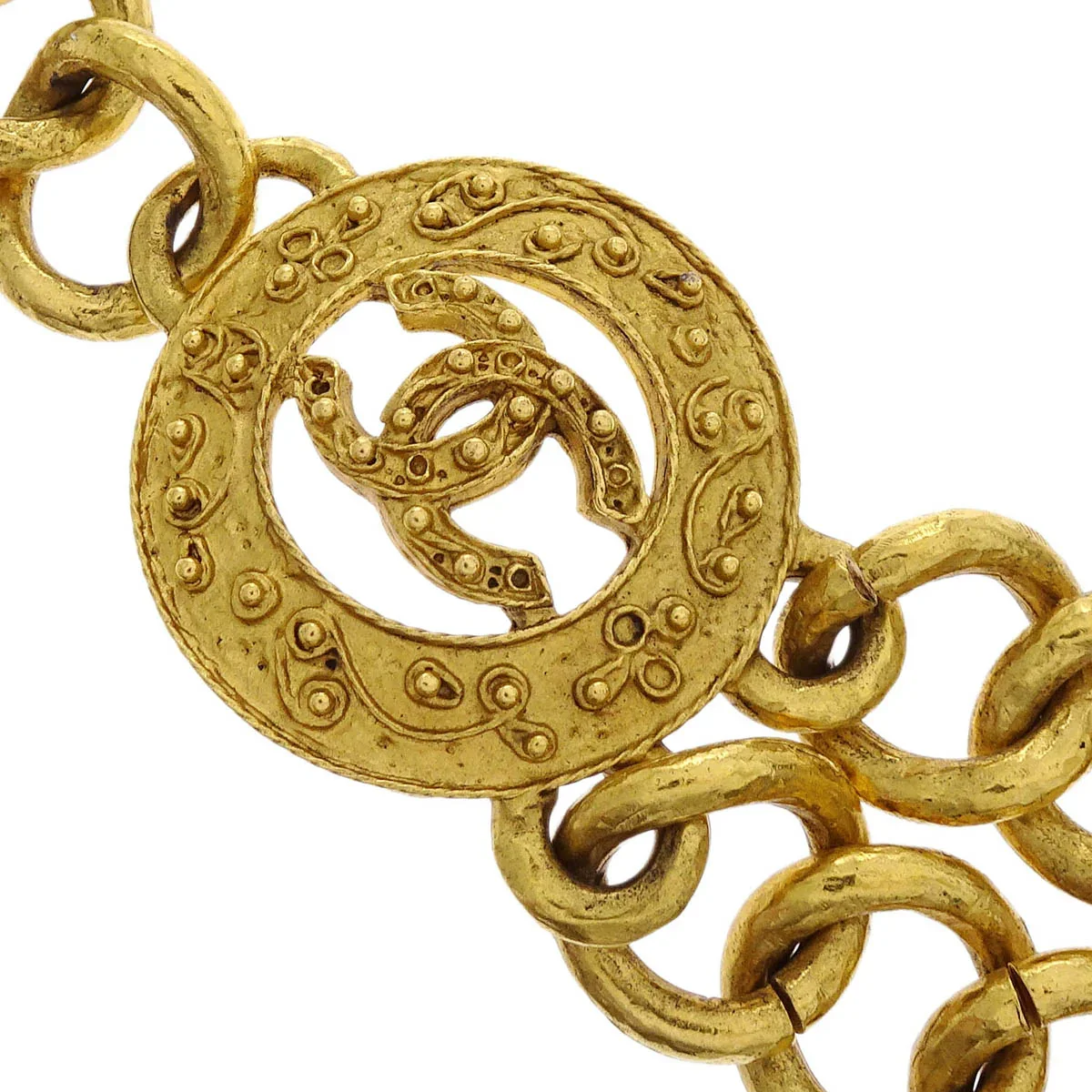 Chanel Chain Belt Medallion Gold 94A Small Good - Image 3