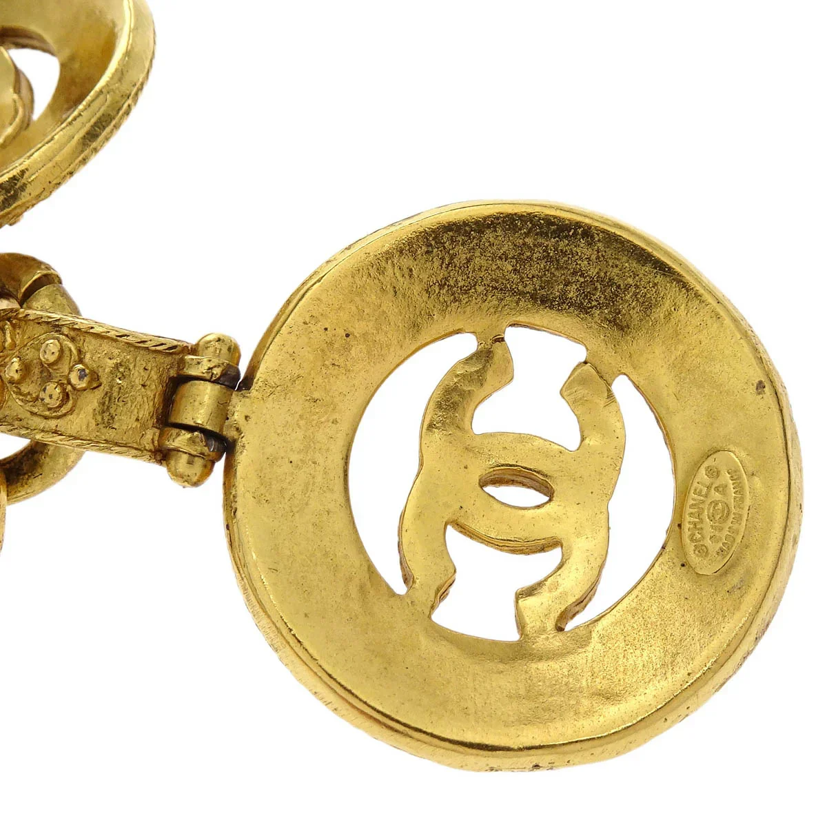 Chanel Chain Belt Medallion Gold 94A Small Good - Image 4
