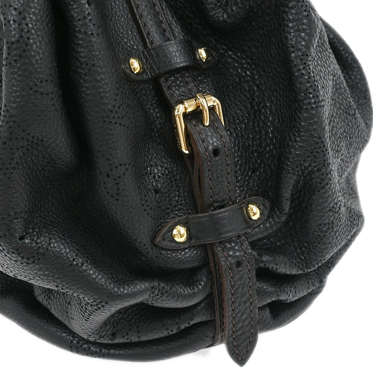 Louis Vuitton 2011 Black Mahina L Hobo Handbag M95765 - Image 4