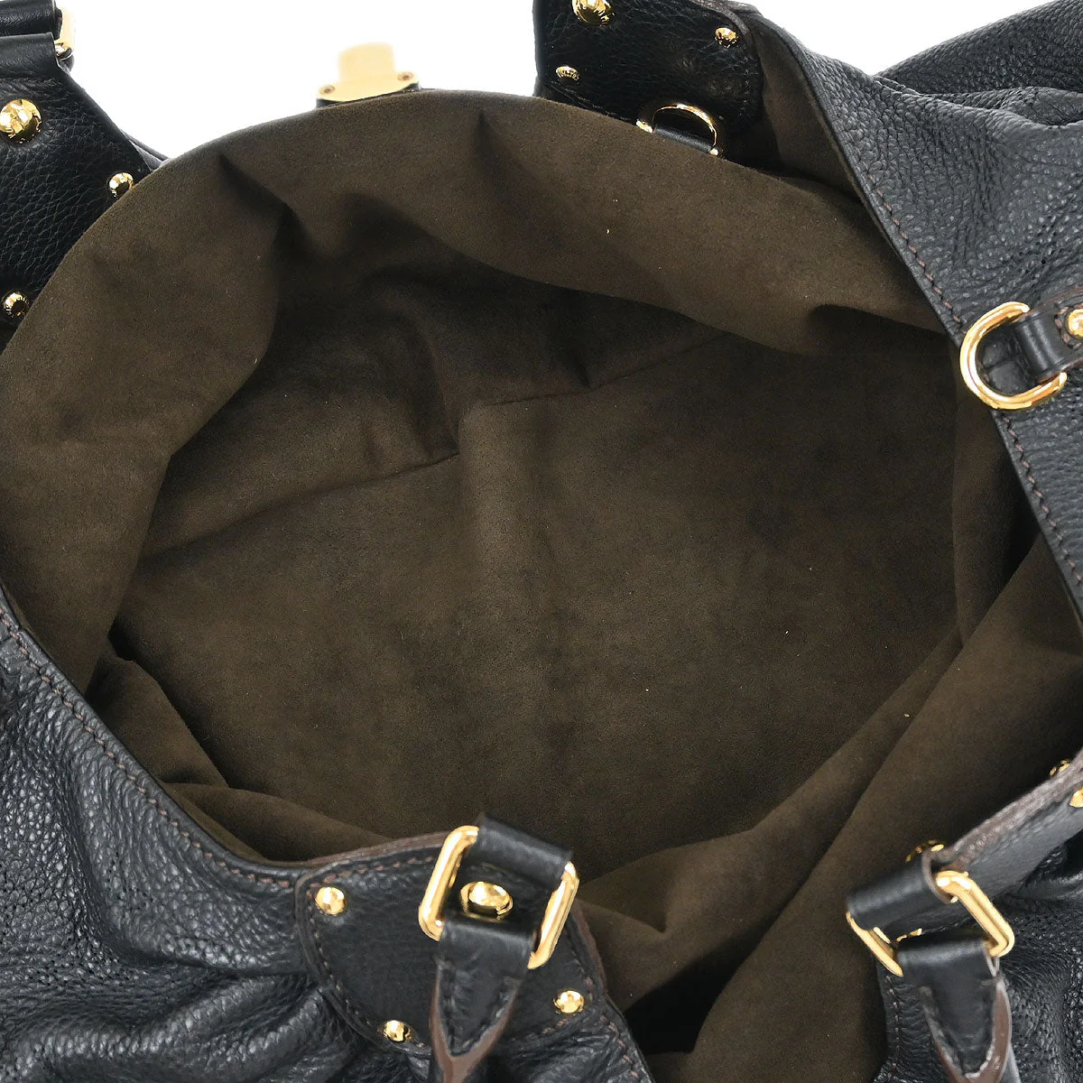 Louis Vuitton 2011 Black Mahina L Hobo Handbag M95765 - Image 8