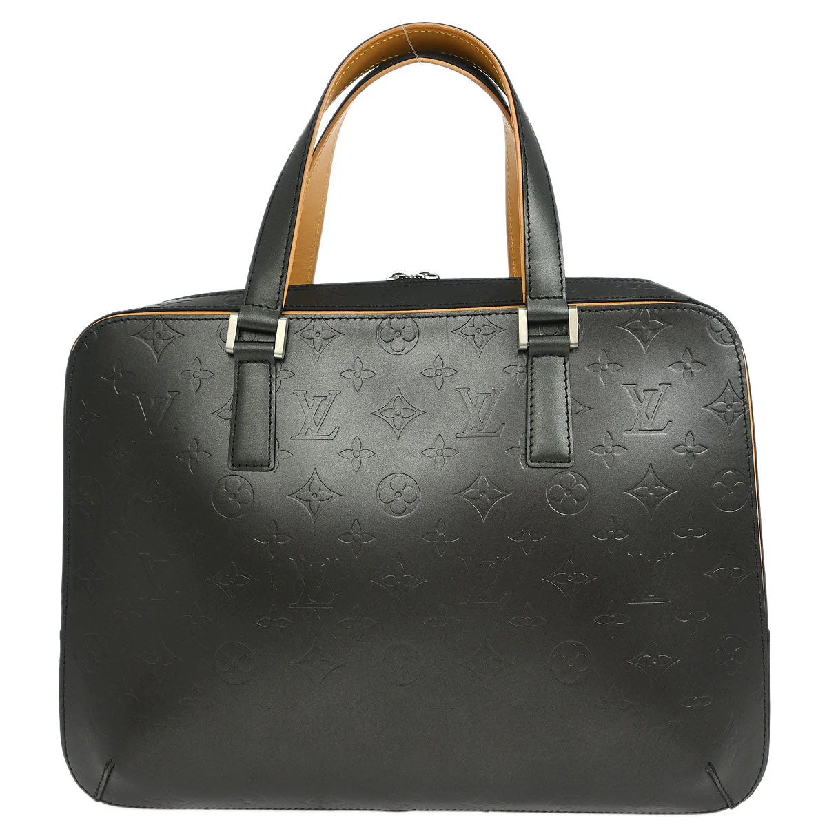 Louis Vuitton 2002 Black Monogram Mat Malden Handbag M55132 - Image 2