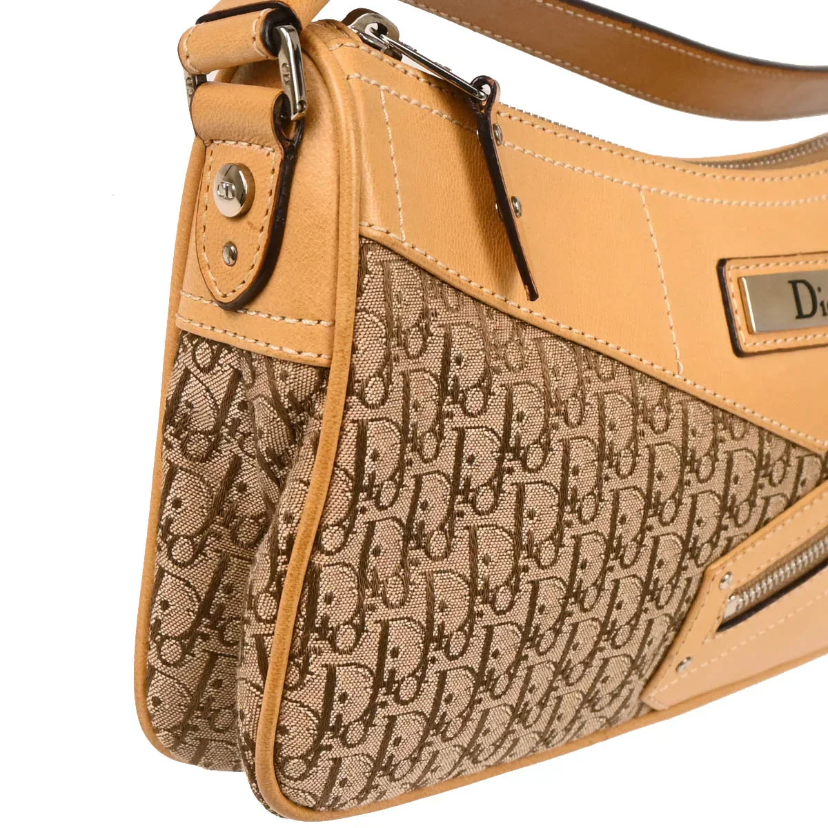 Christian Dior 2003 Beige Trotter Handbag - Image 3