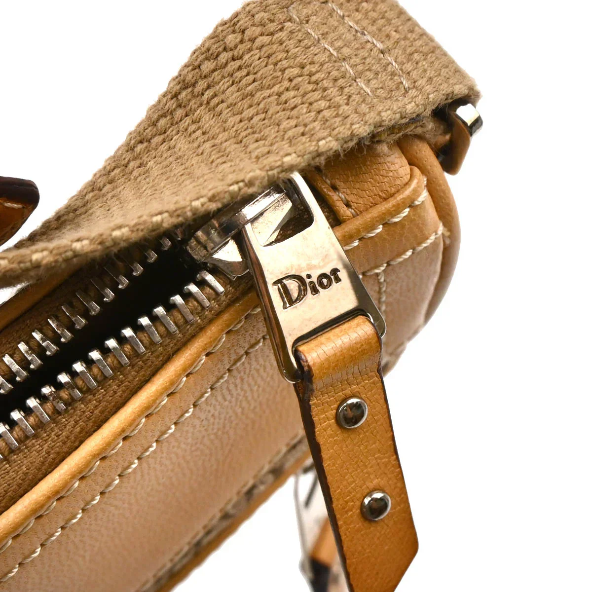 Christian Dior 2003 Beige Trotter Handbag - Image 6