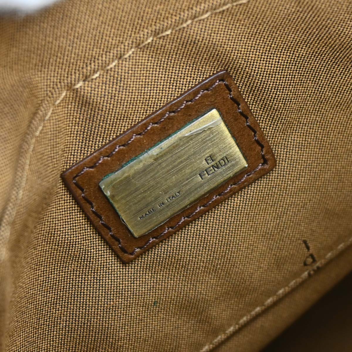 Fendi Brown Zucca Crossbody Bag - Image 9