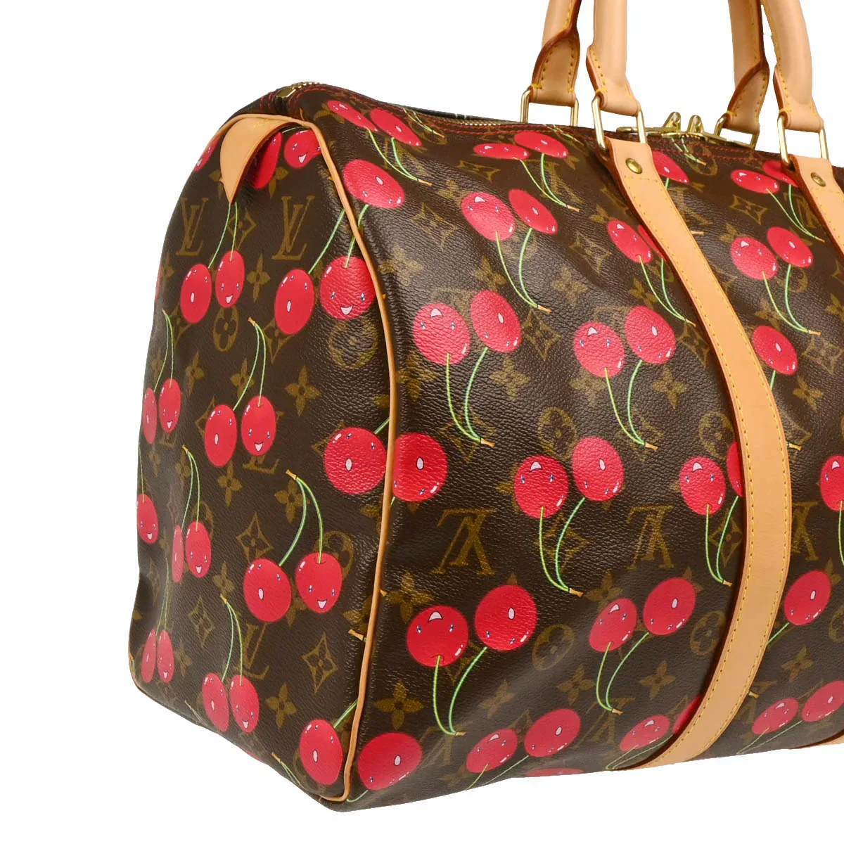 Louis Vuitton 2005 Monogram Cherry Keepall 45 M95011 - Image 3