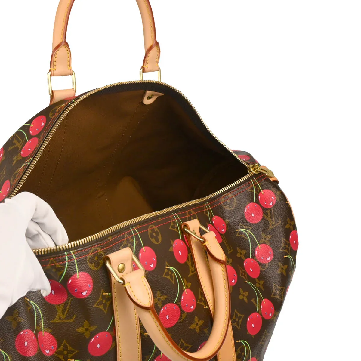 Louis Vuitton 2005 Monogram Cherry Keepall 45 M95011 - Image 4