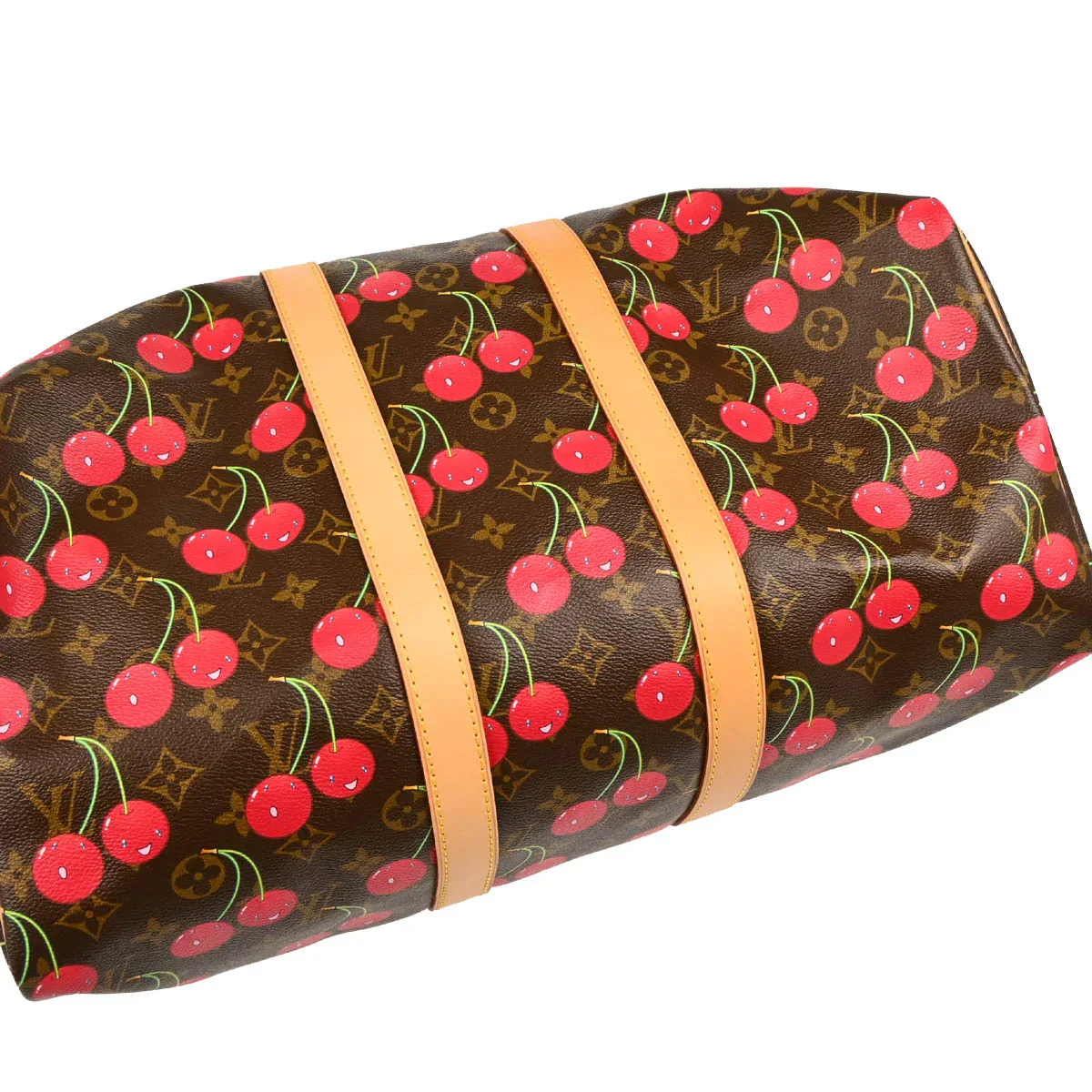 Louis Vuitton 2005 Monogram Cherry Keepall 45 M95011 - Image 5
