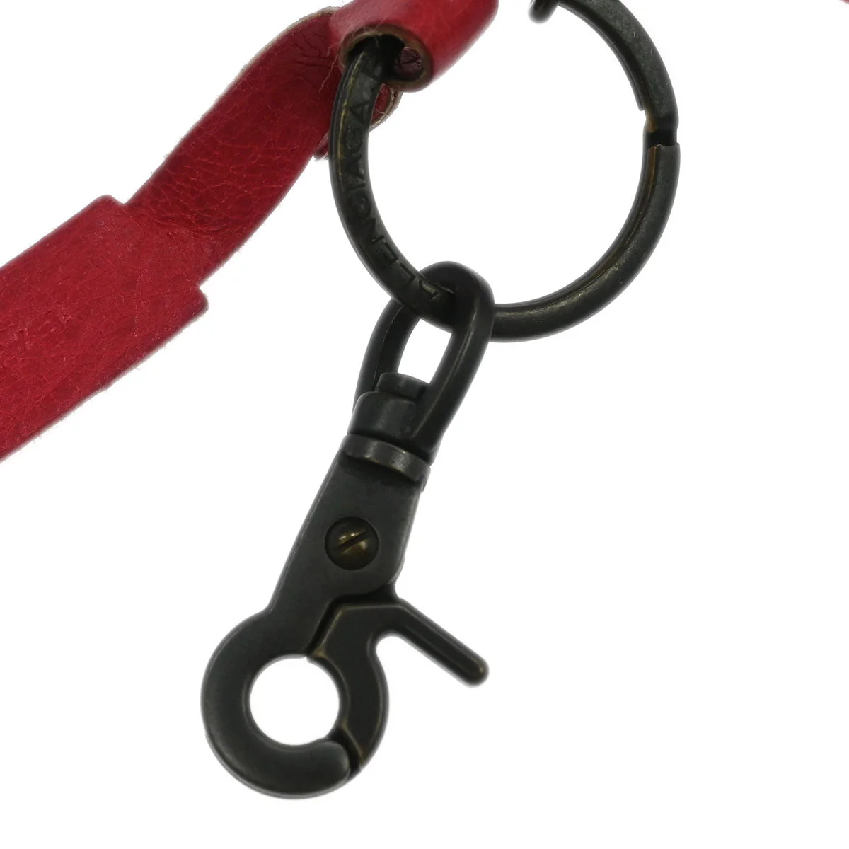 Balenciaga Red Bag Charm Coin Case Key Ring Small Good - Image 3