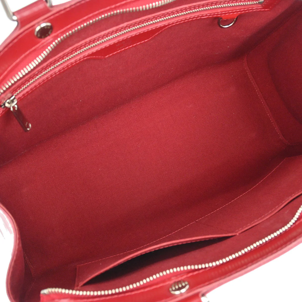 Louis Vuitton Red Epi Brea MM 2way Handbag M4030E - Image 8