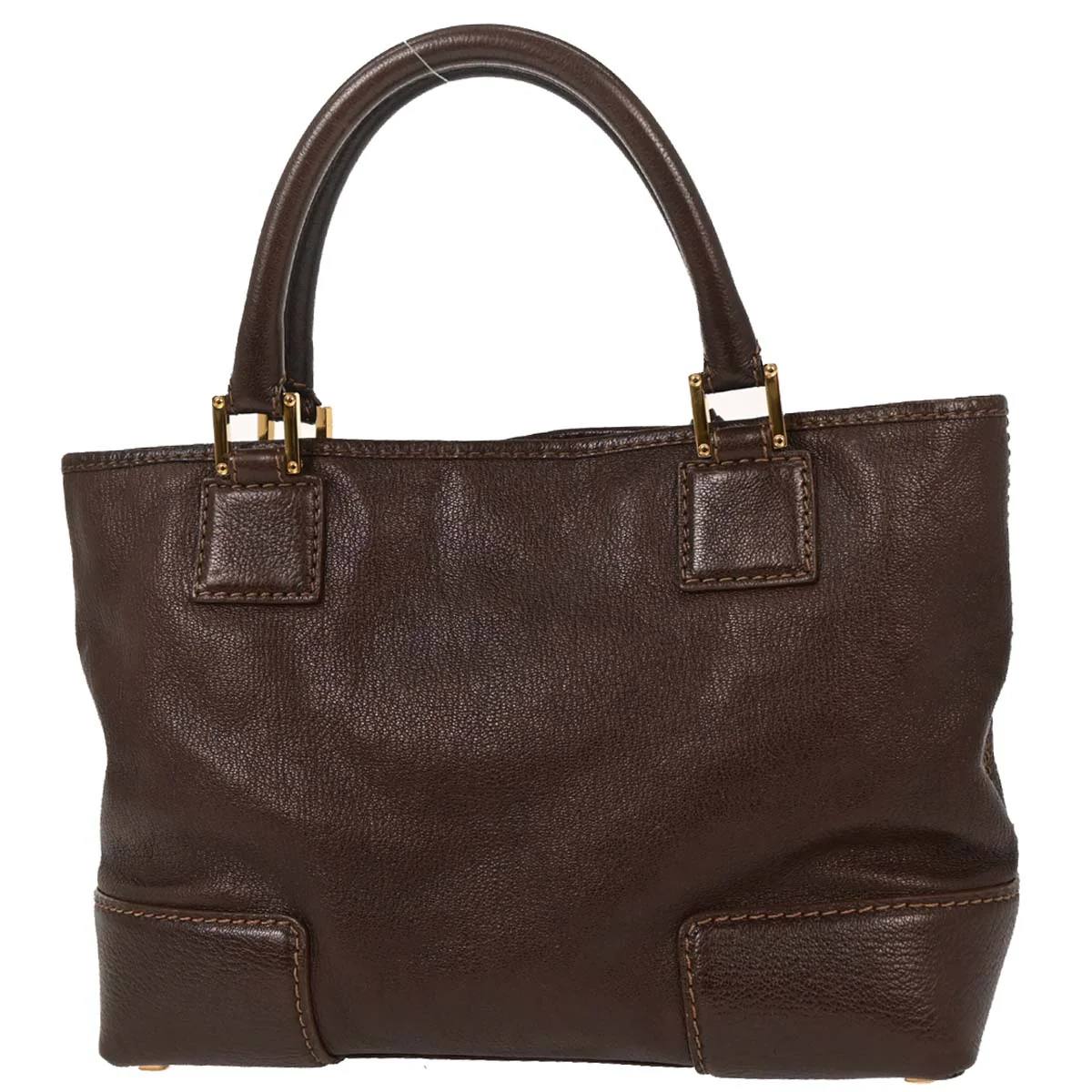 Loewe Brown Fusta 30 Tote Bag - Image 2