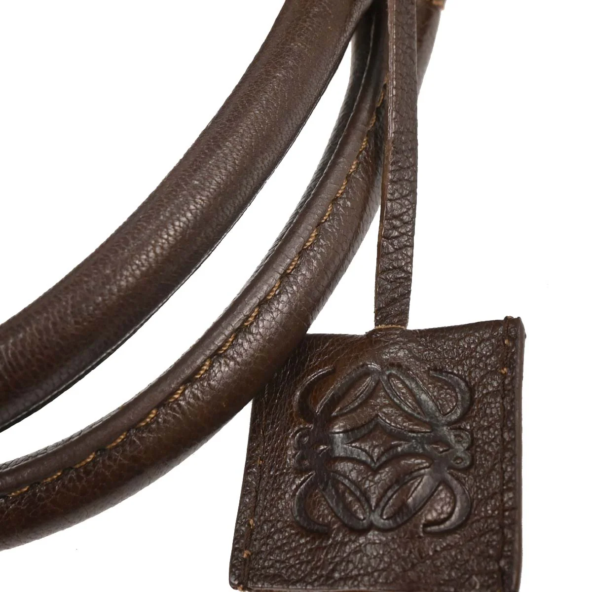 Loewe Brown Fusta 30 Tote Bag - Image 3