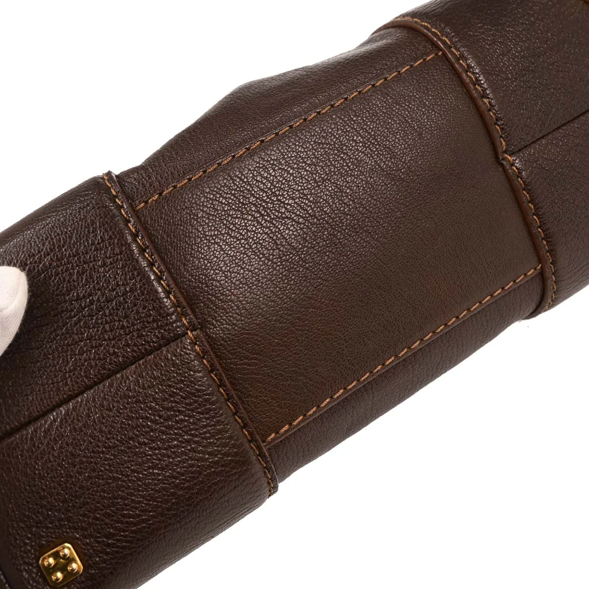 Loewe Brown Fusta 30 Tote Bag - Image 5