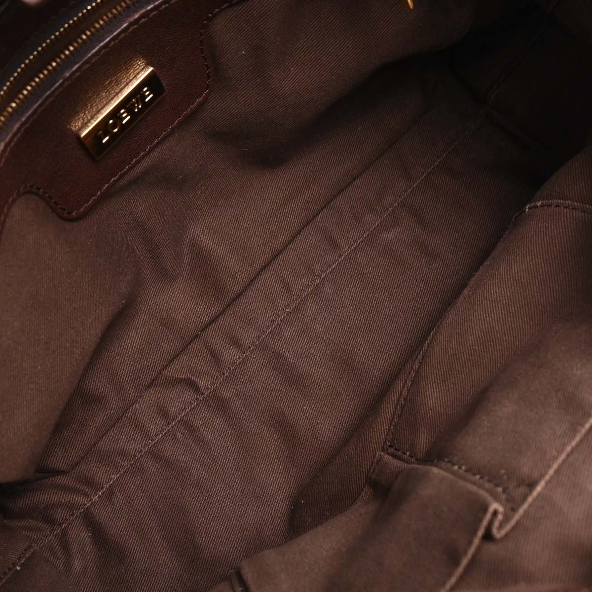 Loewe Brown Fusta 30 Tote Bag - Image 8