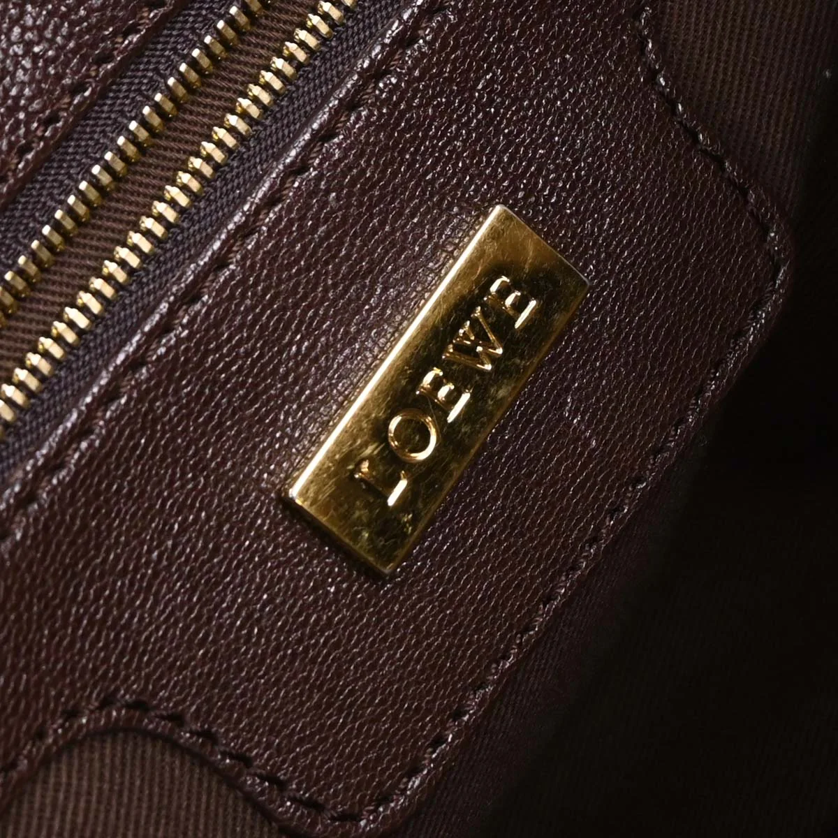 Loewe Brown Fusta 30 Tote Bag - Image 9