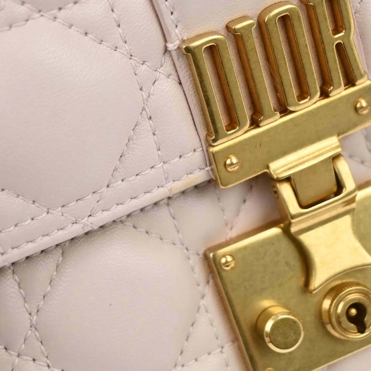 Christian Dior Light Pink Cannage Shoulder Bag - Image 13