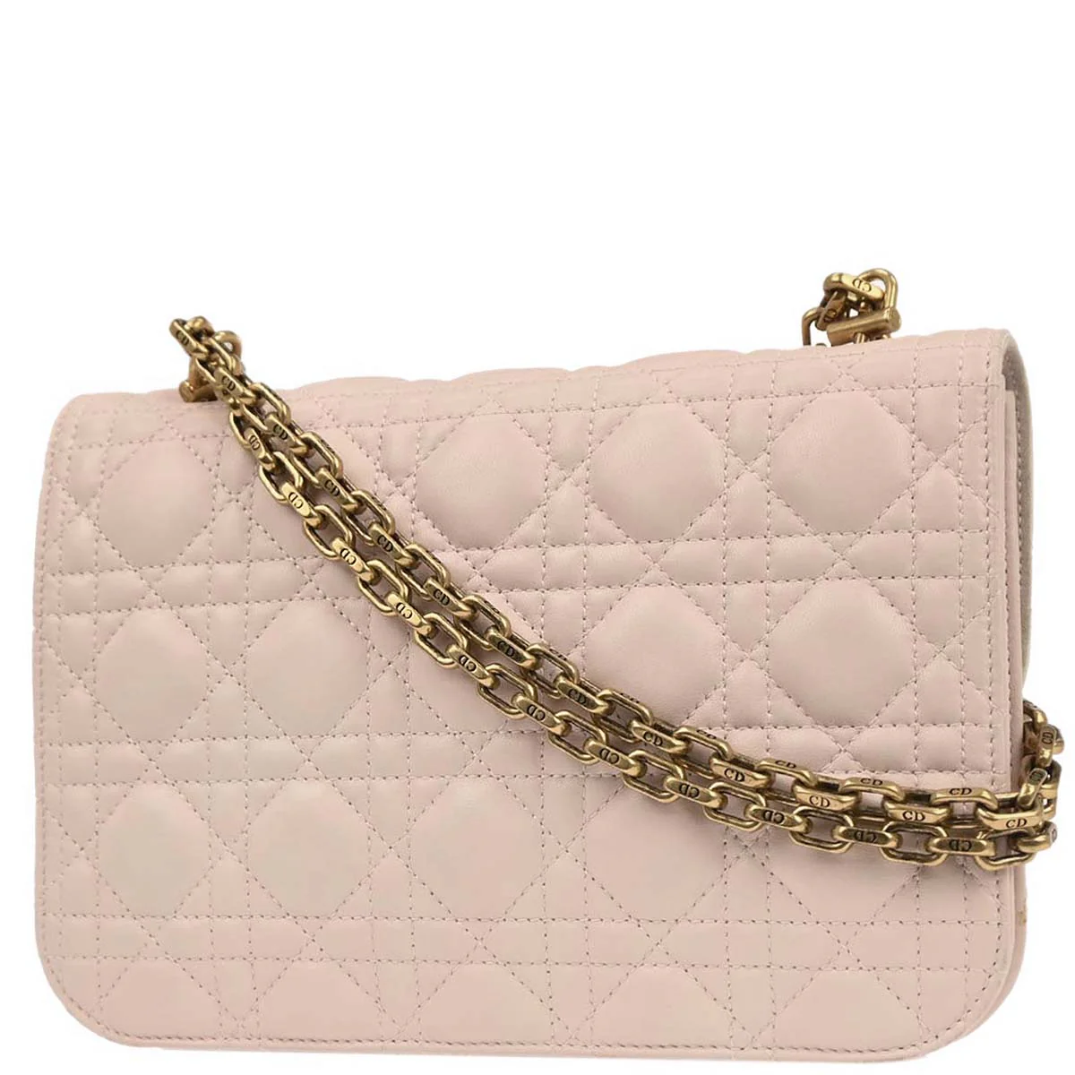 Christian Dior Light Pink Cannage Shoulder Bag - Image 2