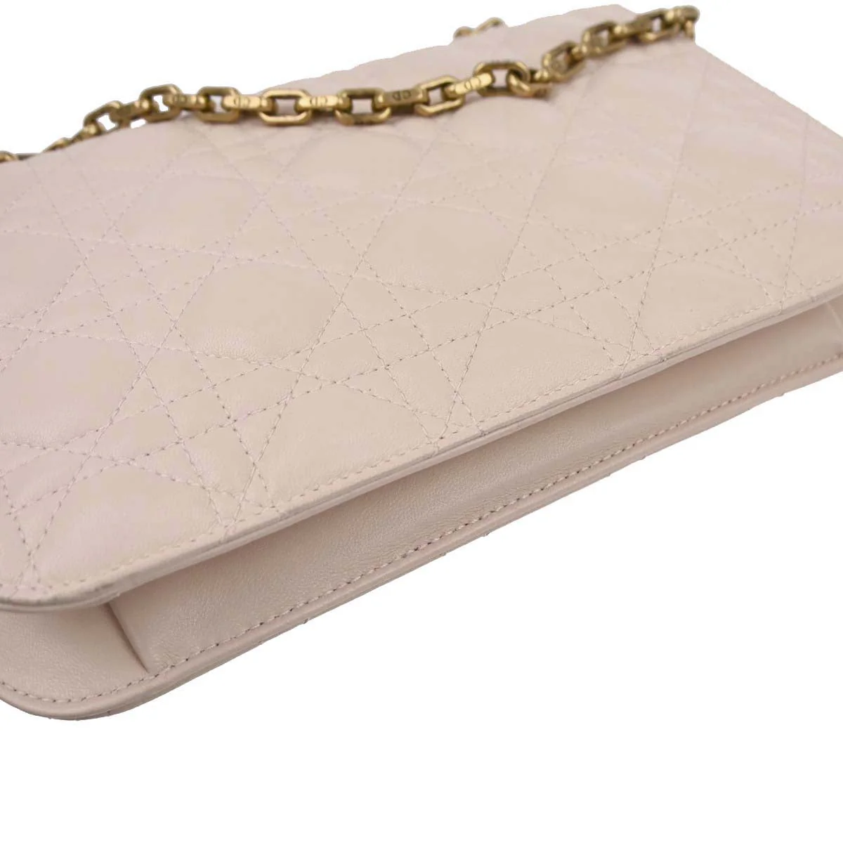 Christian Dior Light Pink Cannage Shoulder Bag - Image 4