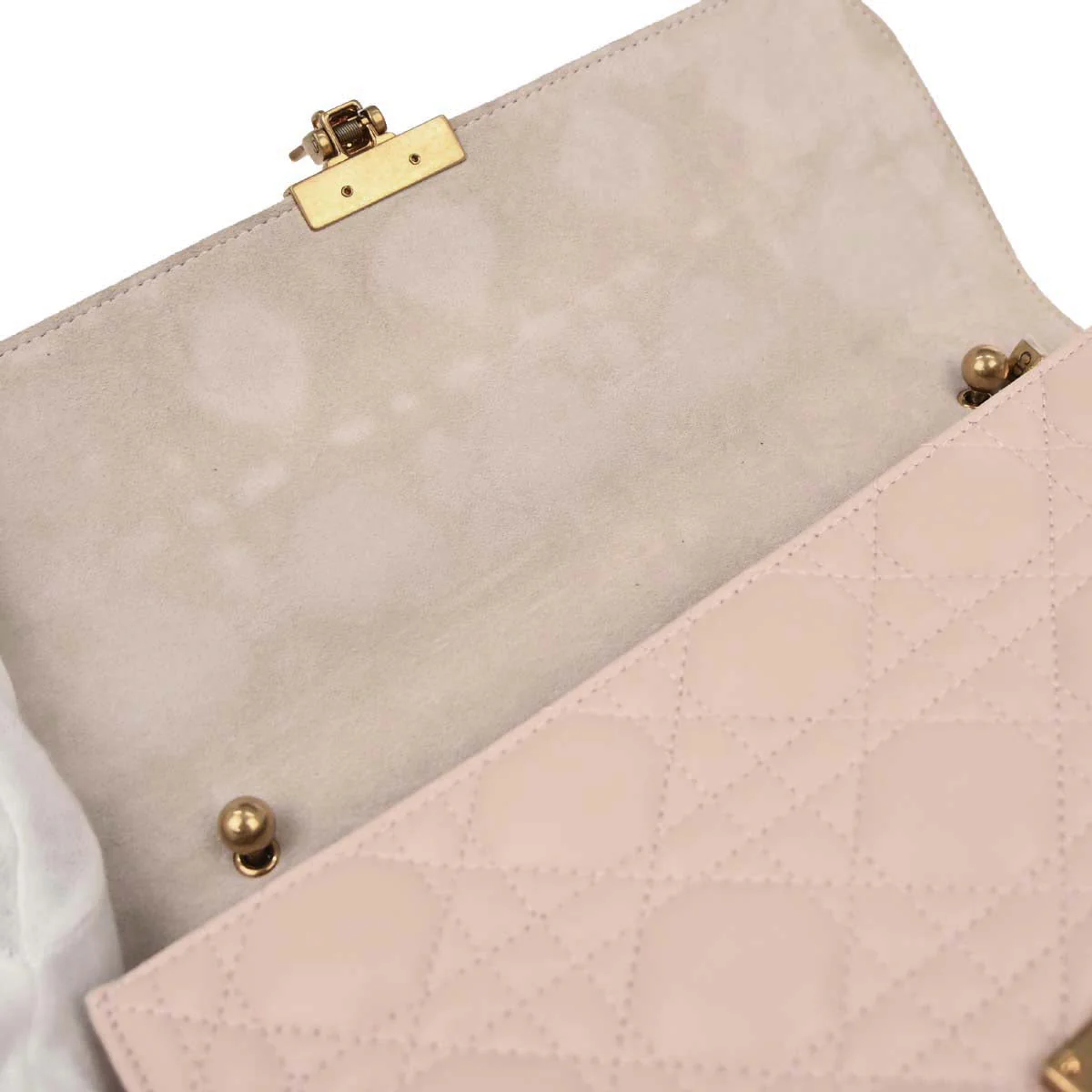 Christian Dior Light Pink Cannage Shoulder Bag - Image 7