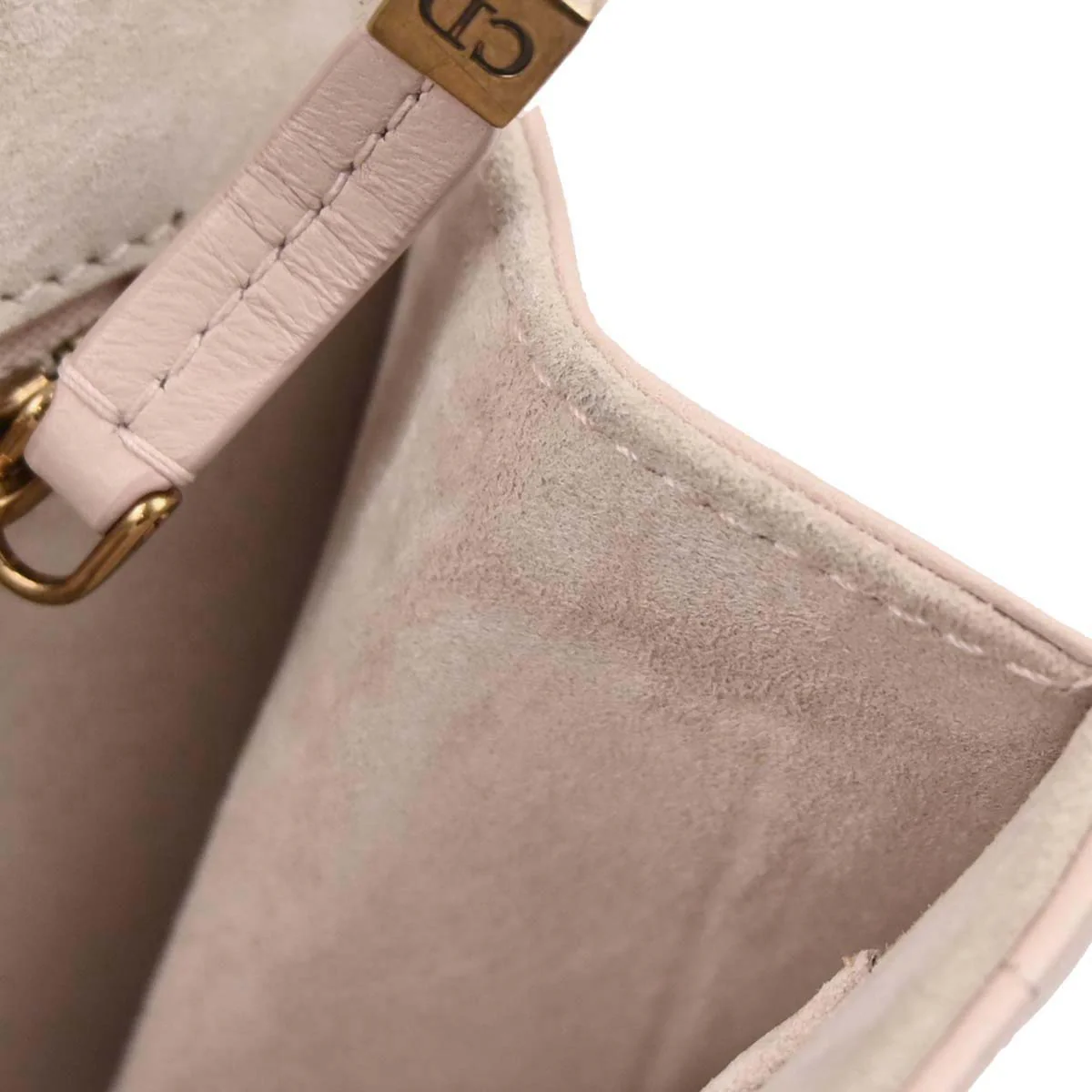 Christian Dior Light Pink Cannage Shoulder Bag - Image 8