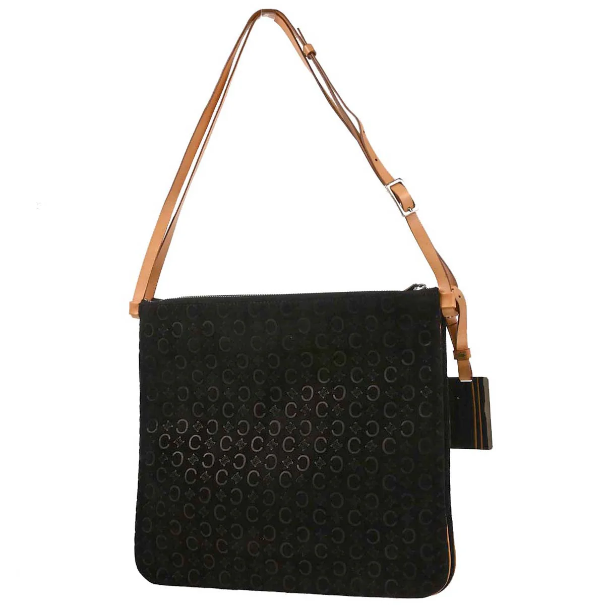 Celine Black Suede C Macadam Twin Handbag - Image 2
