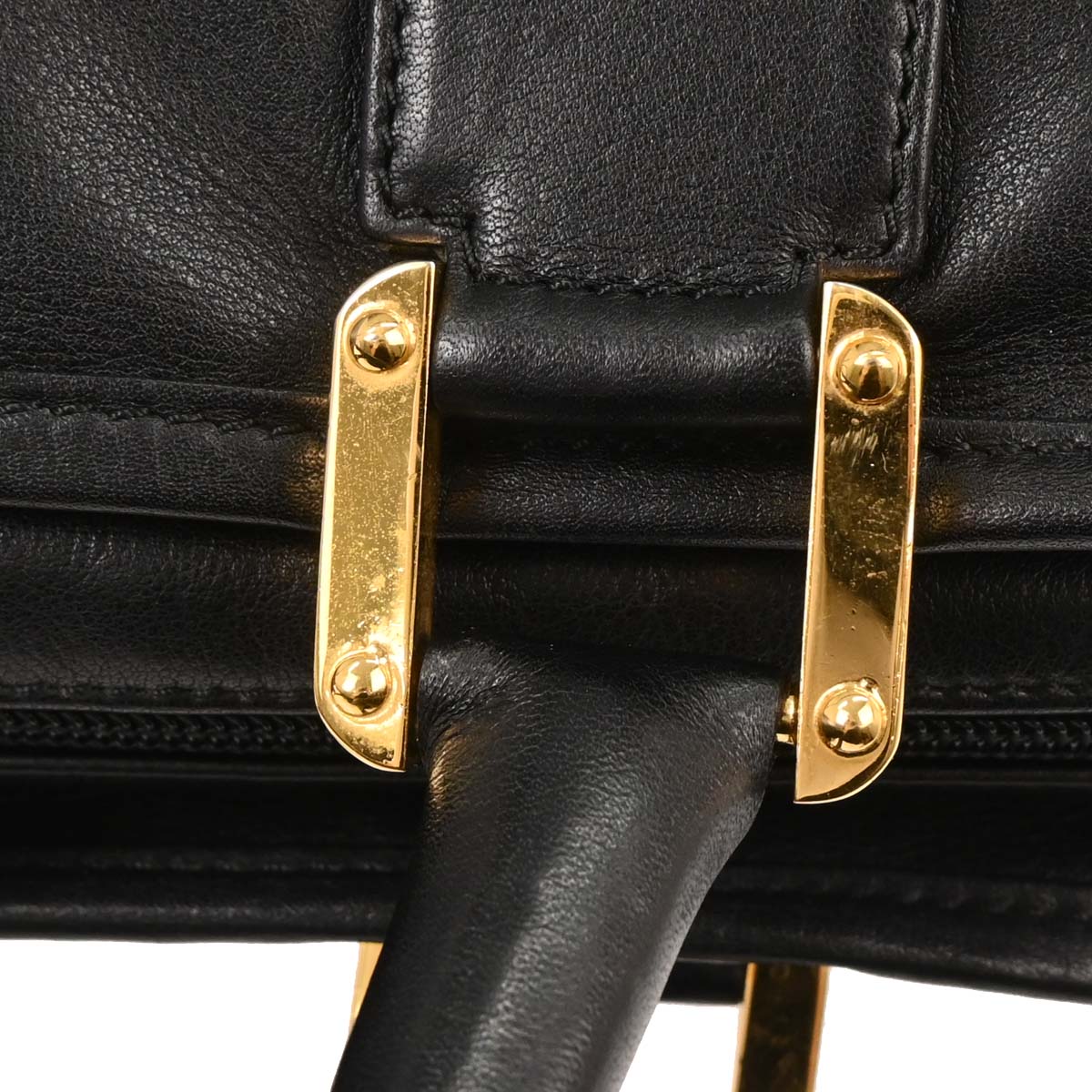 Loewe Black Leather Amazona 32 Handbag - Image 3