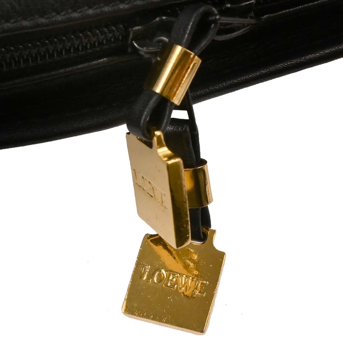 Loewe Black Leather Amazona 32 Handbag - Image 6