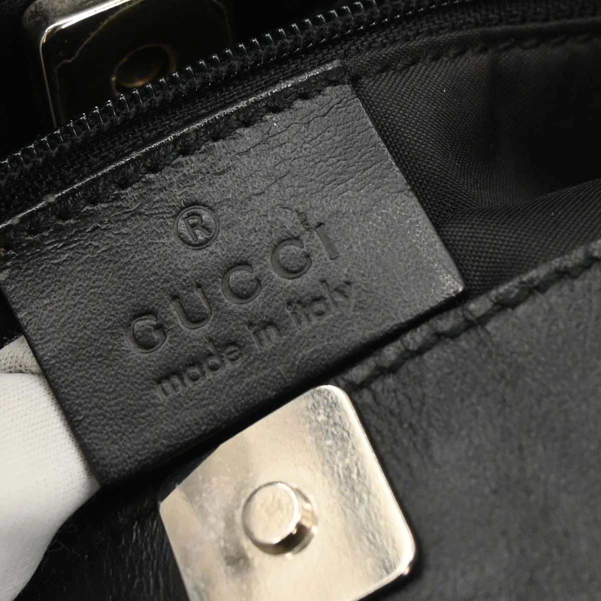 Gucci Black Nylon Tote Handbag - Image 9