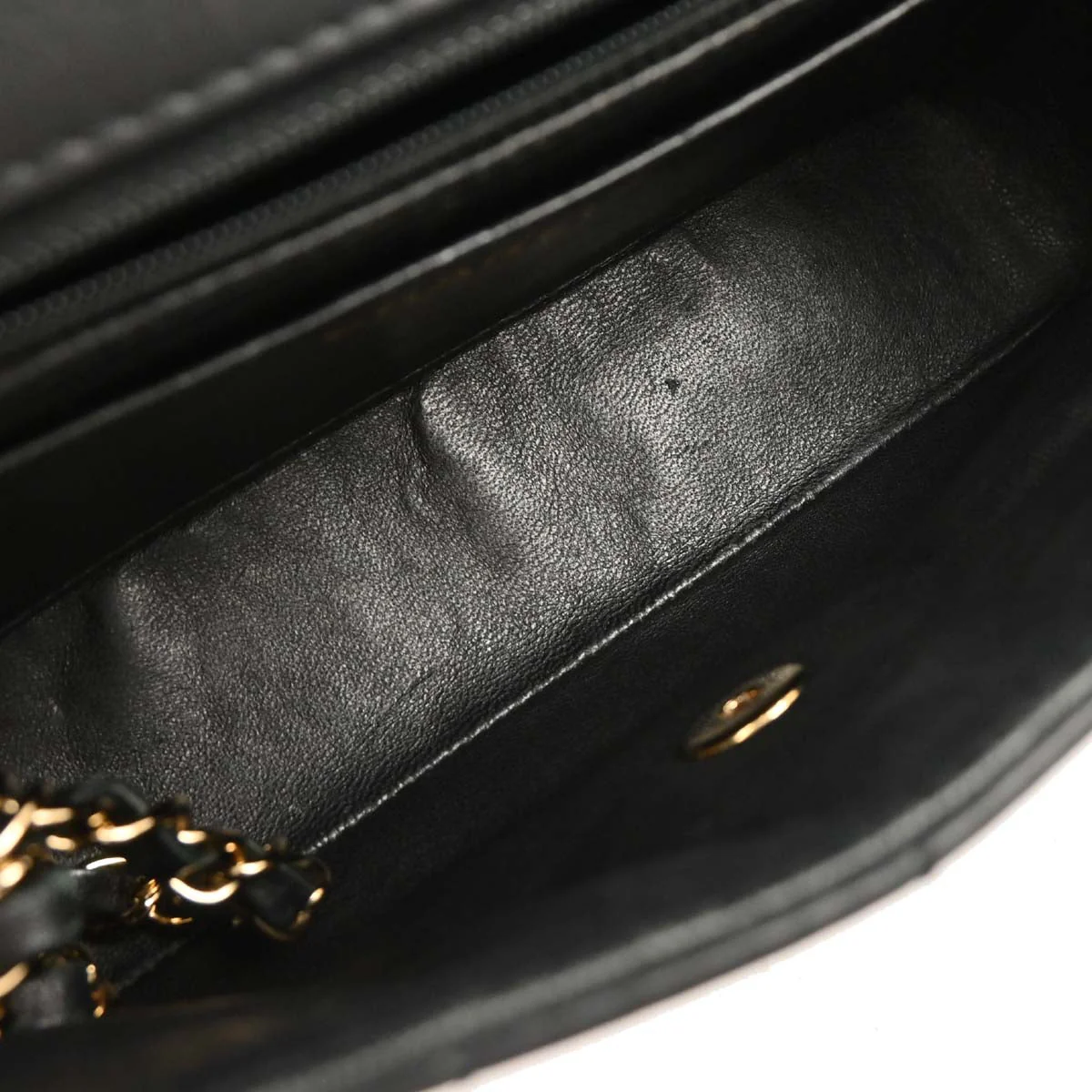 Chanel 2001-2003 Black Calfskin Choco Bar Single Flap Shoulder Bag - Image 6