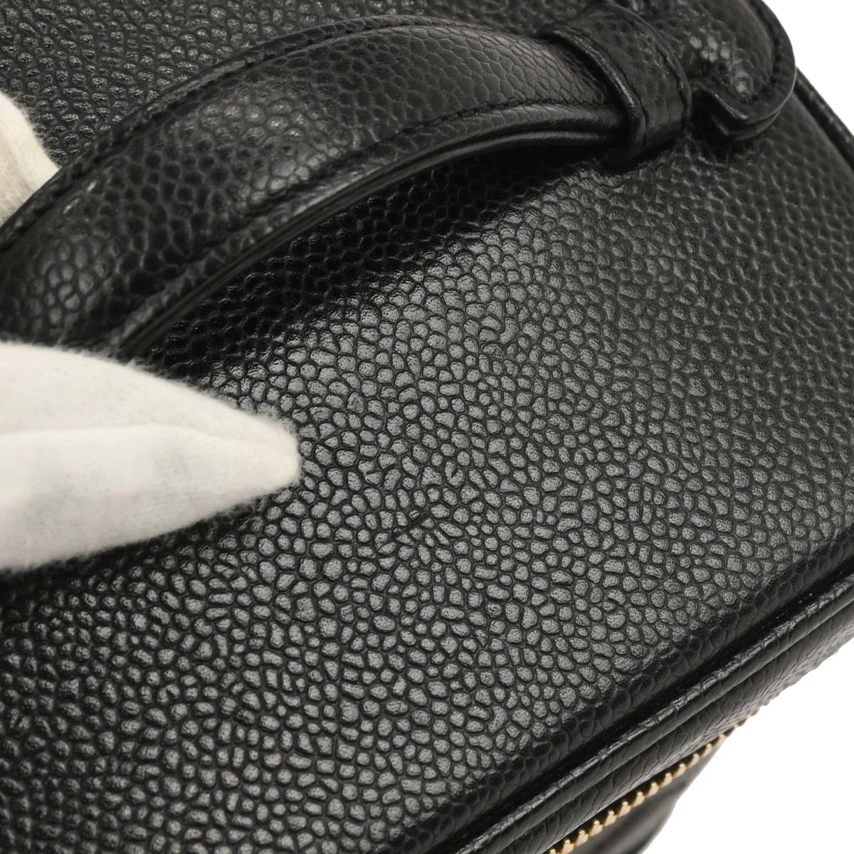 Chanel 2001-2003 Black Caviar Timeless Vanity Handbag - Image 4