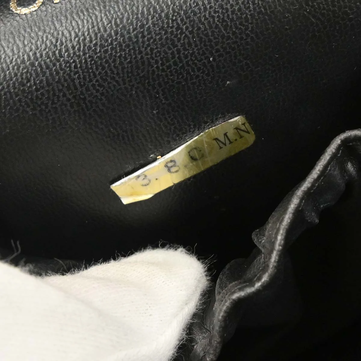 Chanel 2001-2003 Black Caviar Timeless Vanity Handbag - Image 9