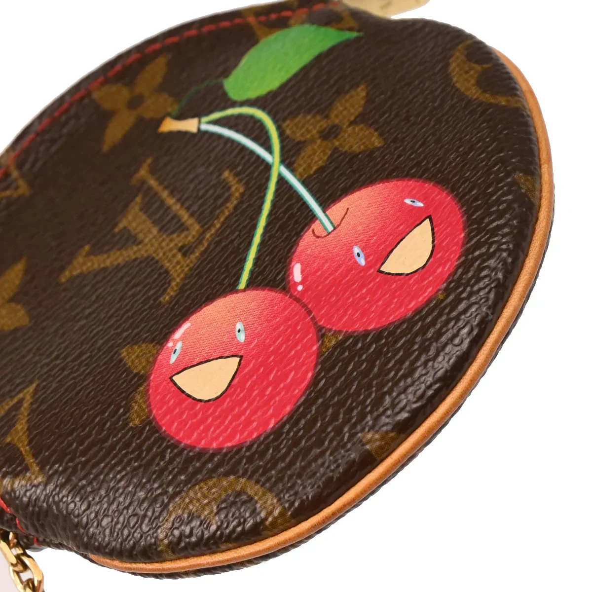 Louis Vuitton 2005 Cherry Porte Monnaie Rond Coin Case Wallet M95043 - Image 4