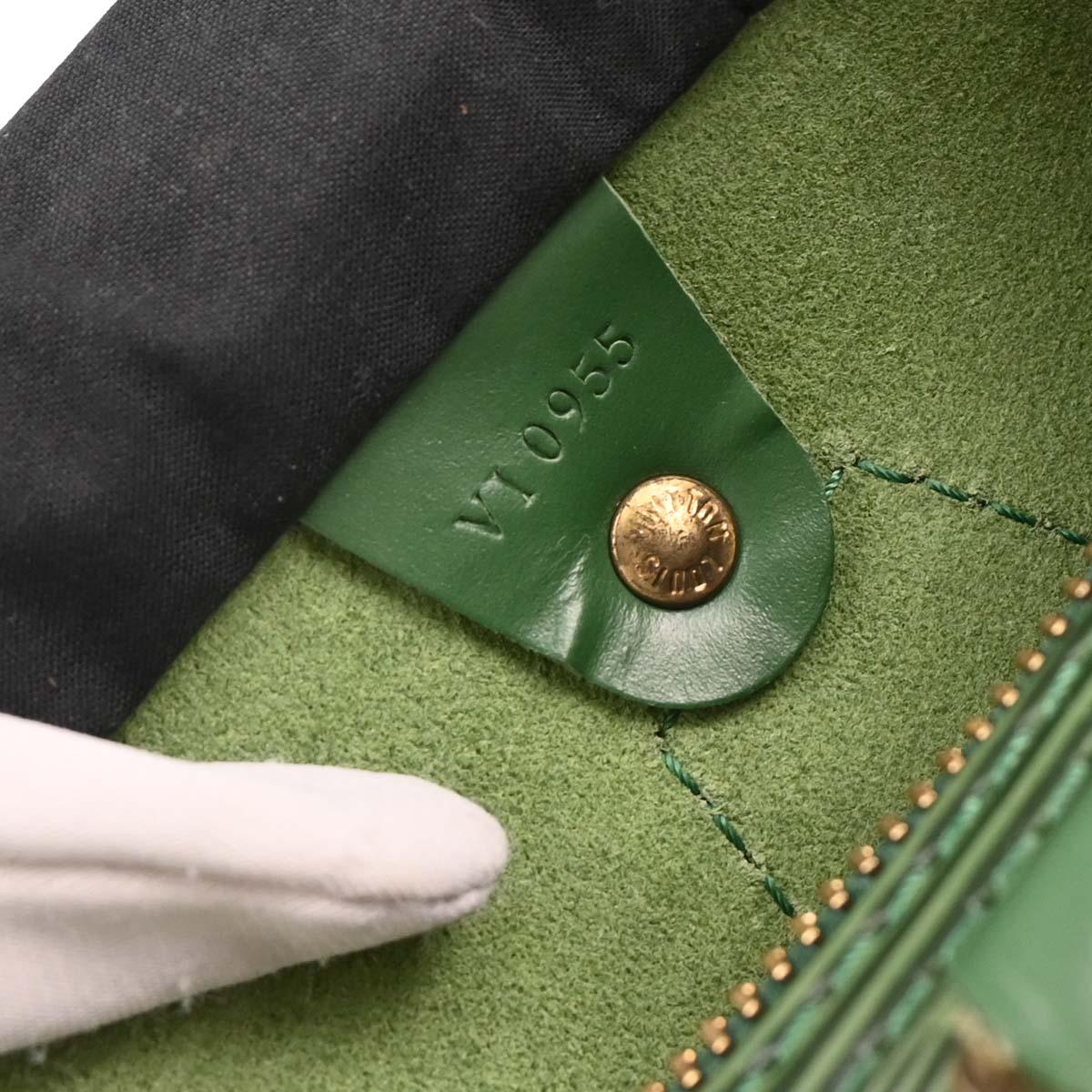 Louis Vuitton 1995 Green Epi Speedy 30 Handbag M43004 - Image 11