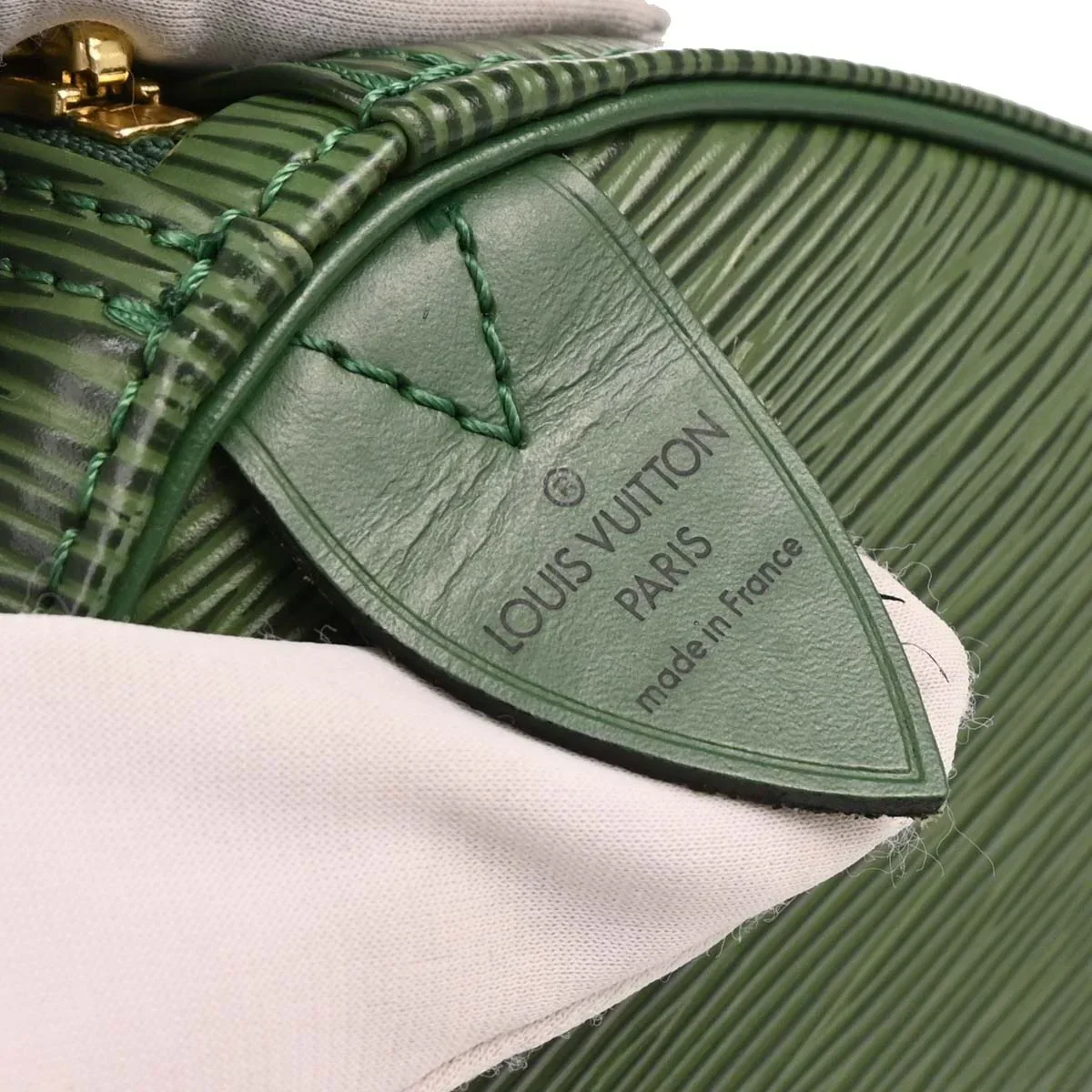 Louis Vuitton 1995 Green Epi Speedy 30 Handbag M43004 - Image 8