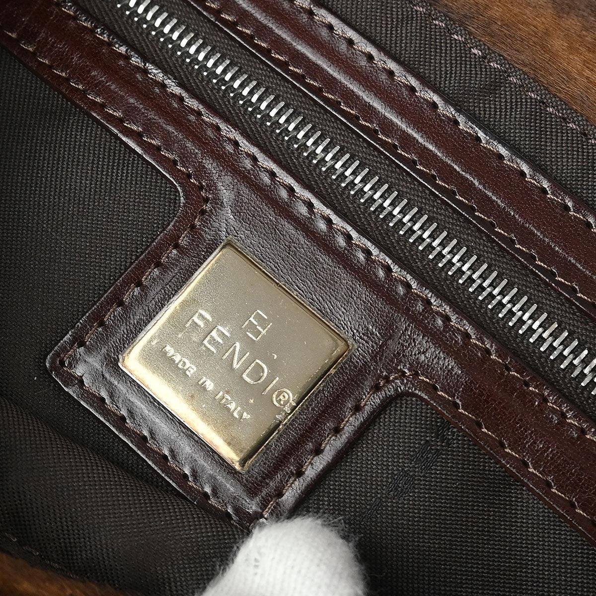 Fendi * 2001 Pony Hair Baguette Handbag - Image 10