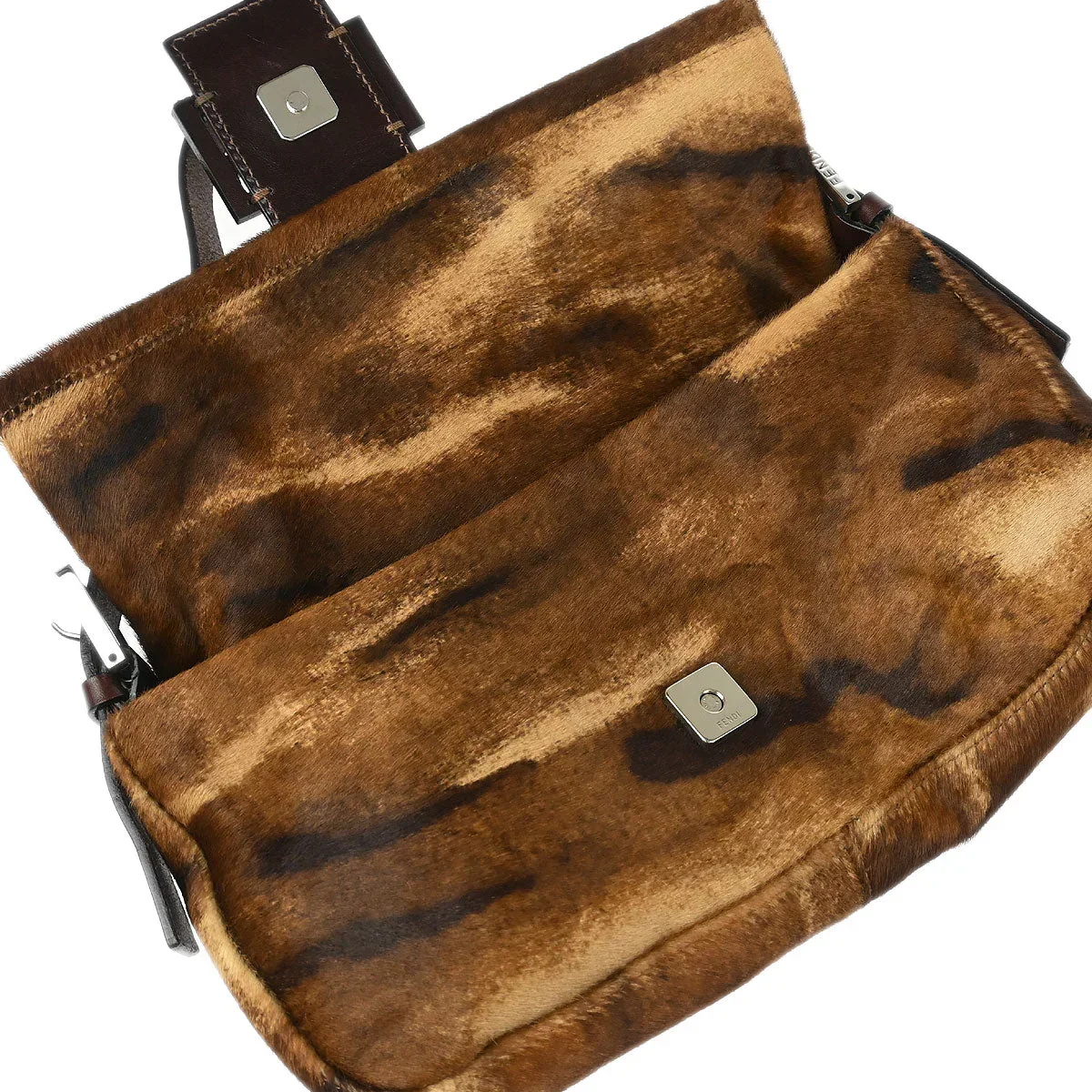 Fendi * 2001 Pony Hair Baguette Handbag - Image 7